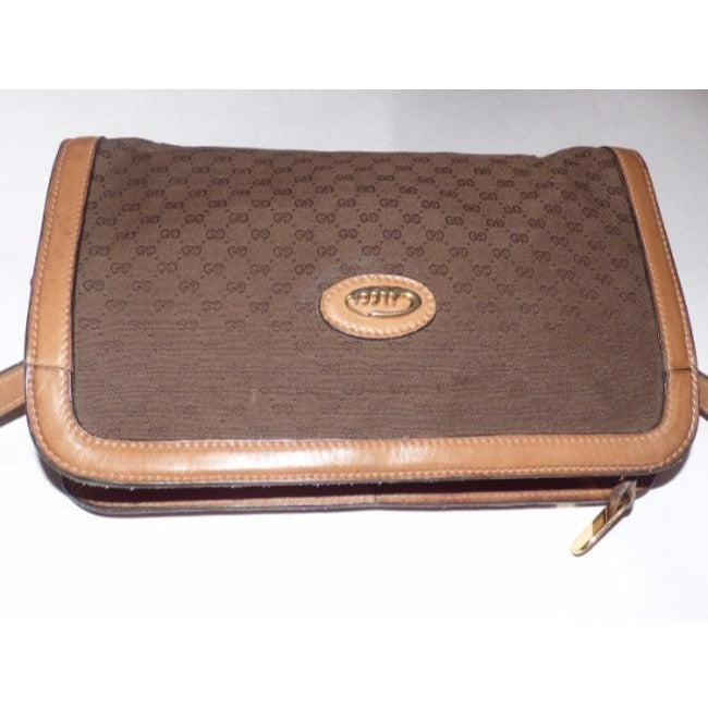 Gucci Supreme Shoulder Micro Guccissima Print Canvas Leather Bag