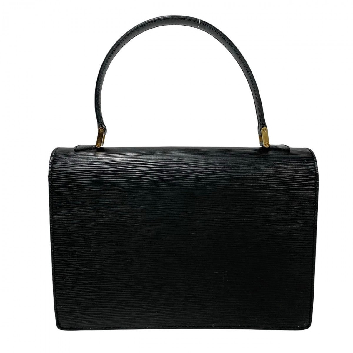 LOUIS VUITTON Handbag leather black Epi Concorde Women Used