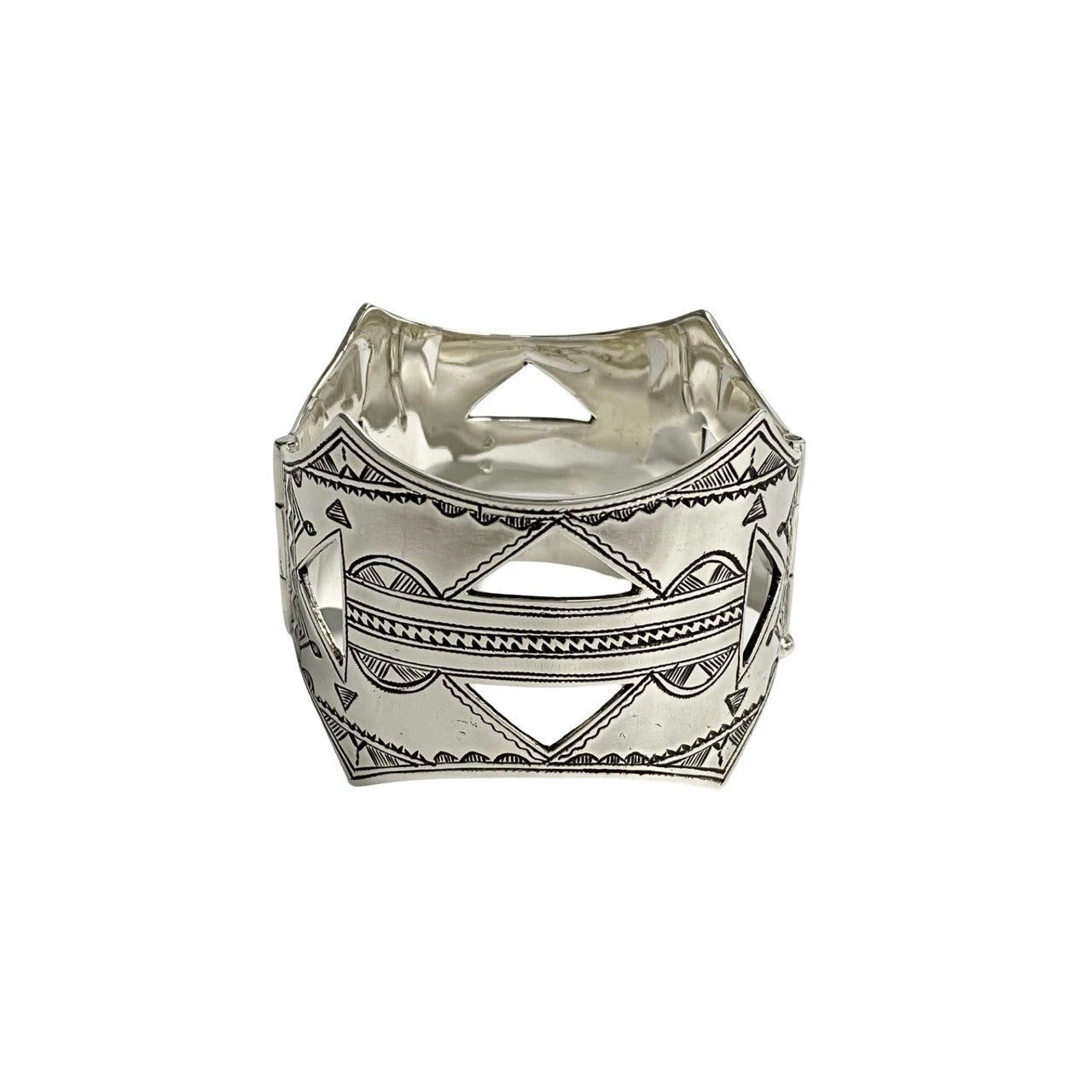 HERMES bracelet Silver925 Silver Tuareg bangle Women Used