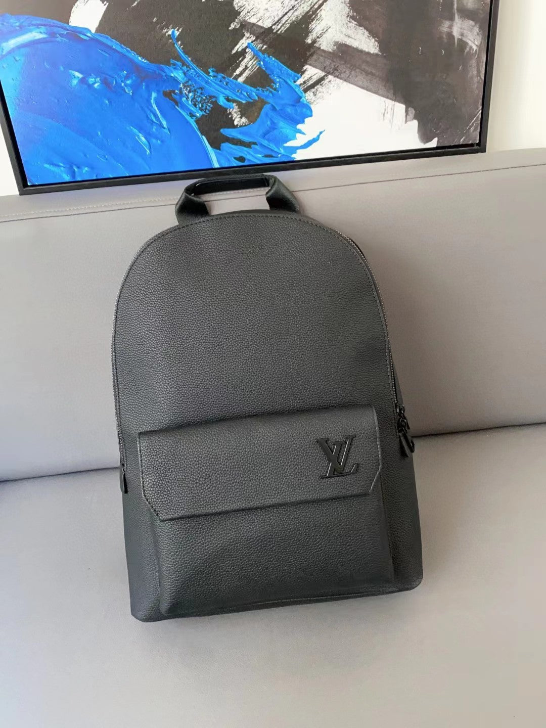 Louis Vuitton Black Aerogram Takeoff Backpack