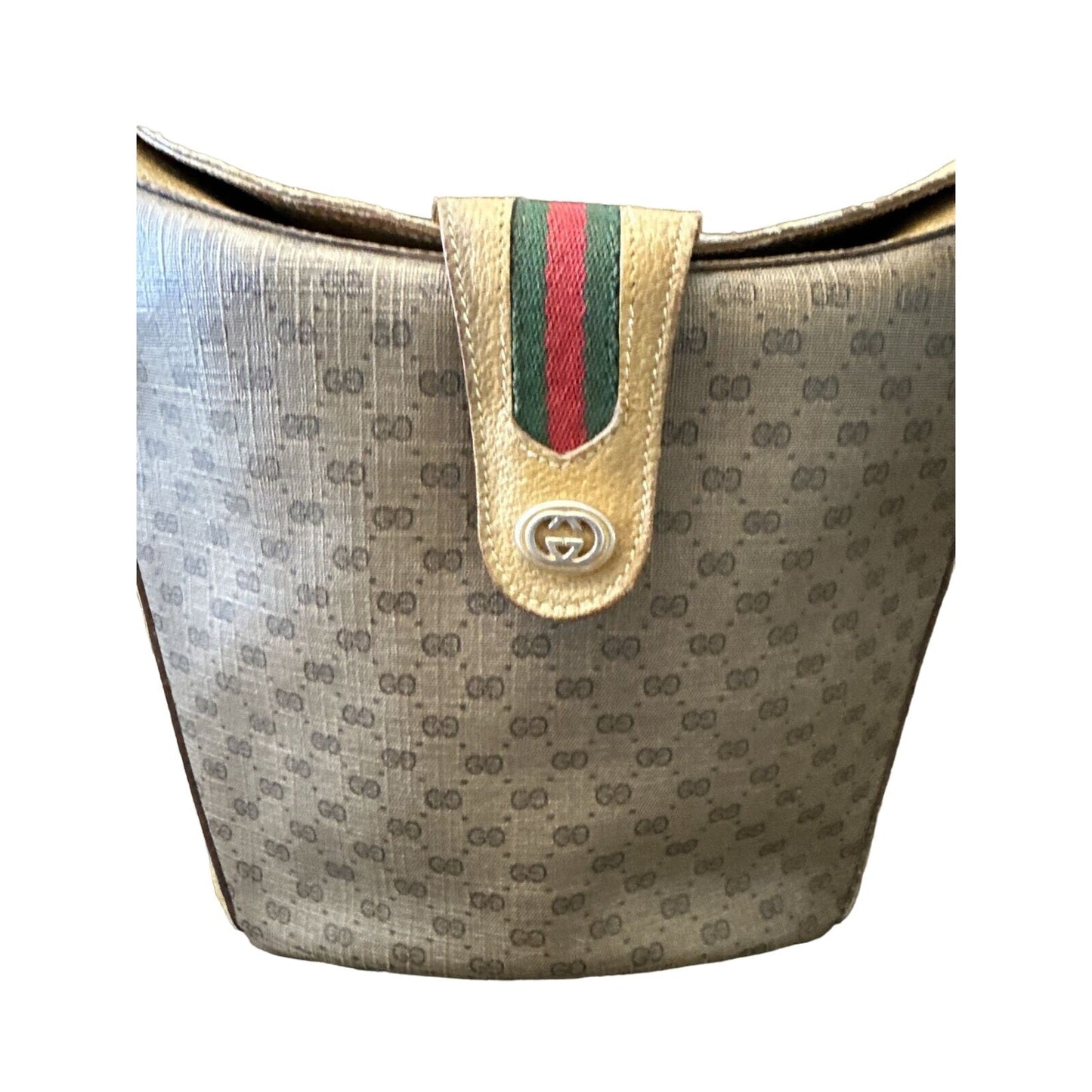Gucci Accessory Collection brown micro Guccissima bucket bag