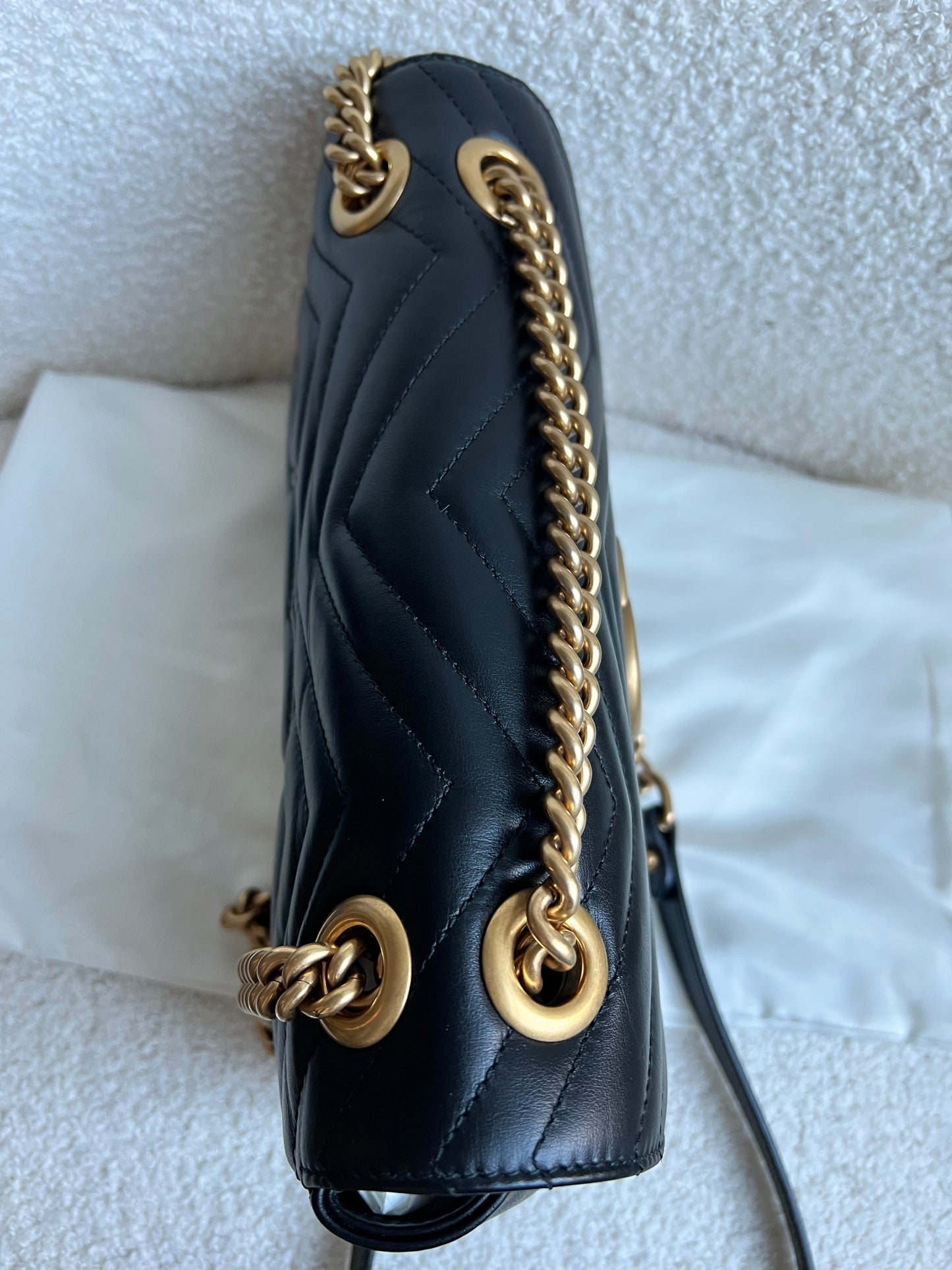 Gucci GG Black Marmont Small Shoulder Bag (RRP £2070)