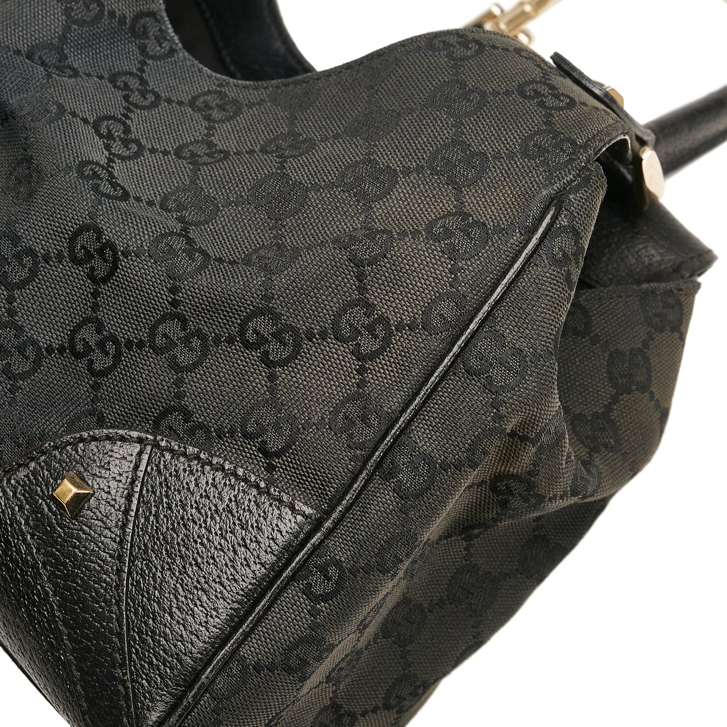 Gucci GG Canvas Nailhead Jackie O Handbag