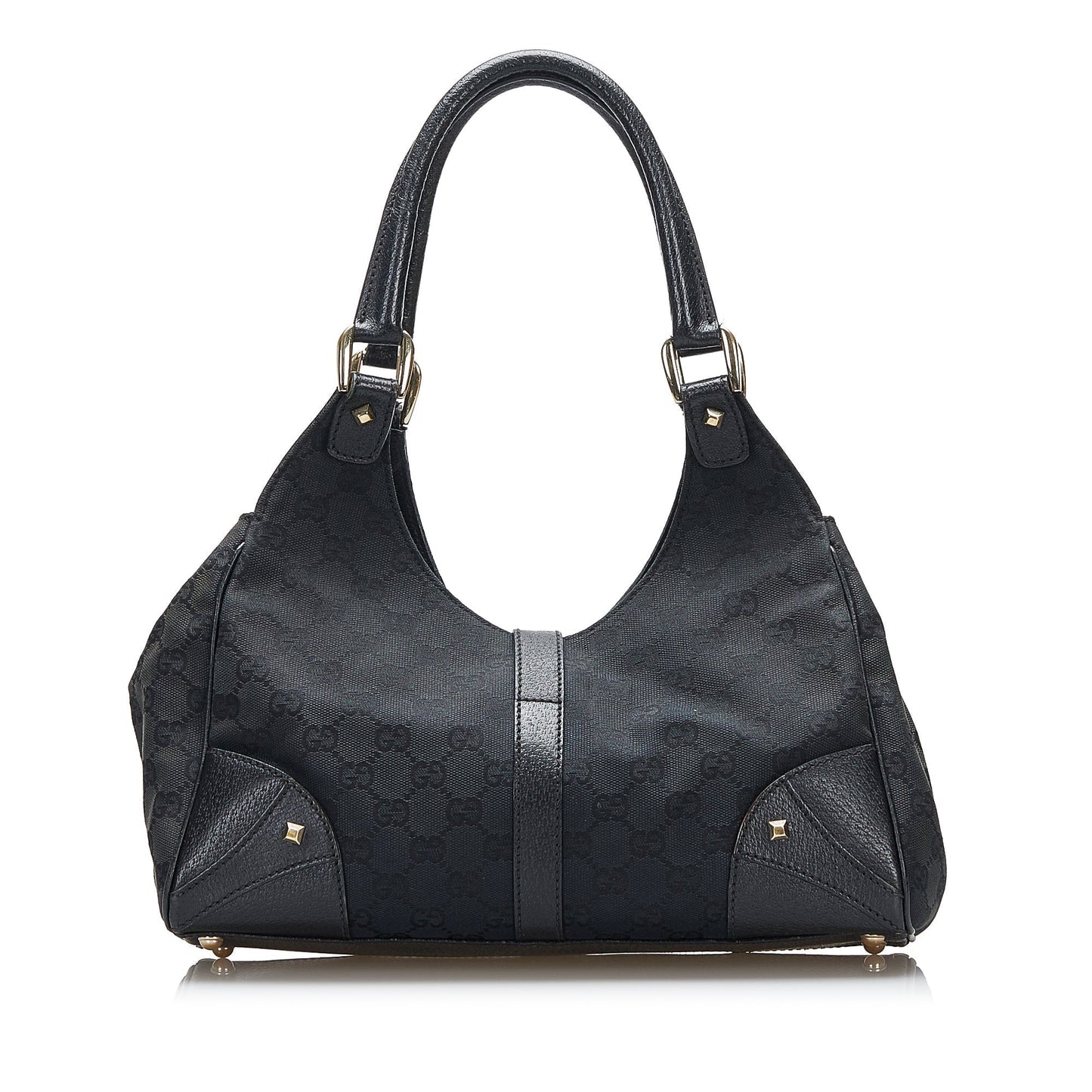 Gucci GG Canvas Nailhead Jackie O Handbag
