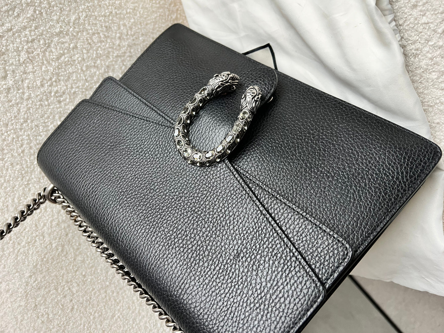 Gucci Dionysus Black Medium Shoulder Bag (RRP £2,400)