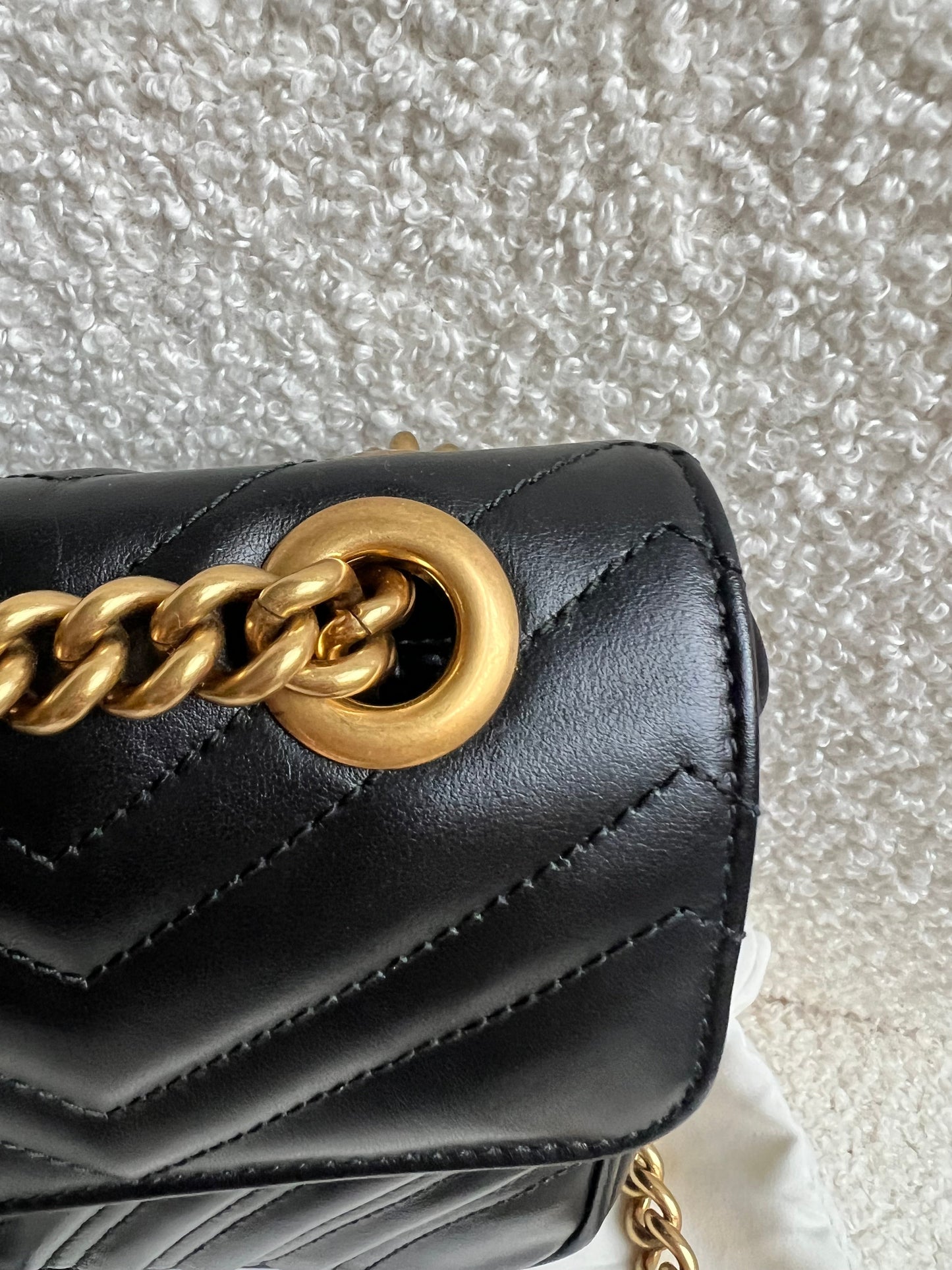 Gucci GG Black Marmont Small Shoulder Bag (RRP £2070)