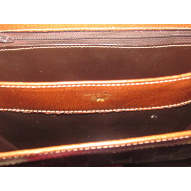 Gucci Vintage Pursesdesigner Purses Black Large G Logo Print And Brown Leather Canvas Messenger Bag