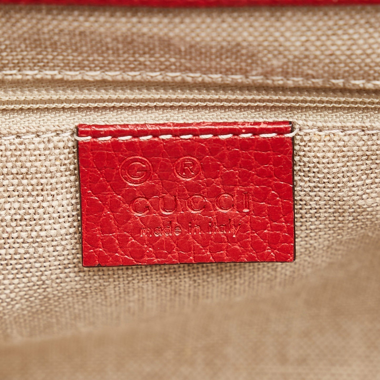 Gucci Interlocking G Handbag Small Red