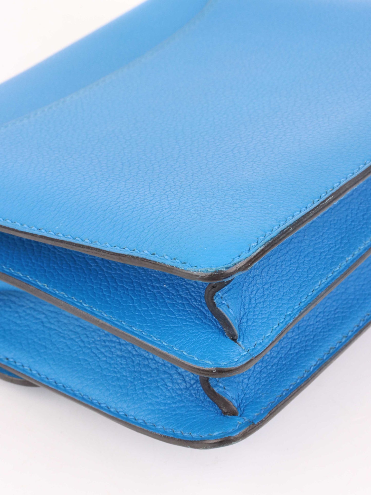 Hermes Mini Roulis Bag in Bleu Hydra GHW.