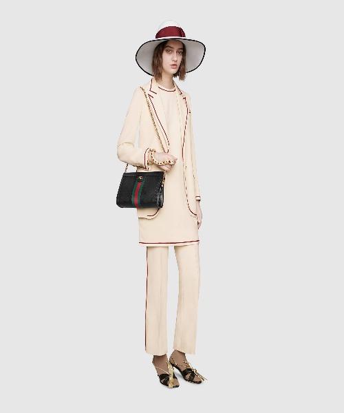 Gucci Ophidia Leather Small Shoulder Bag Black