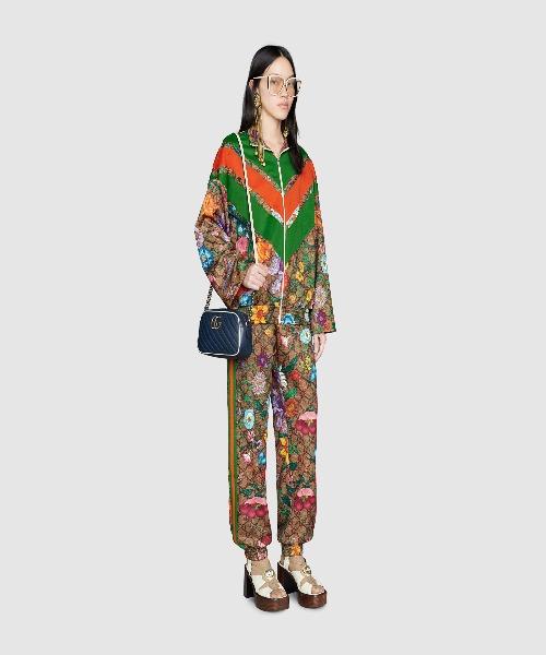 Gucci GG Marmont Matelassé Shoulder Bag Blue
