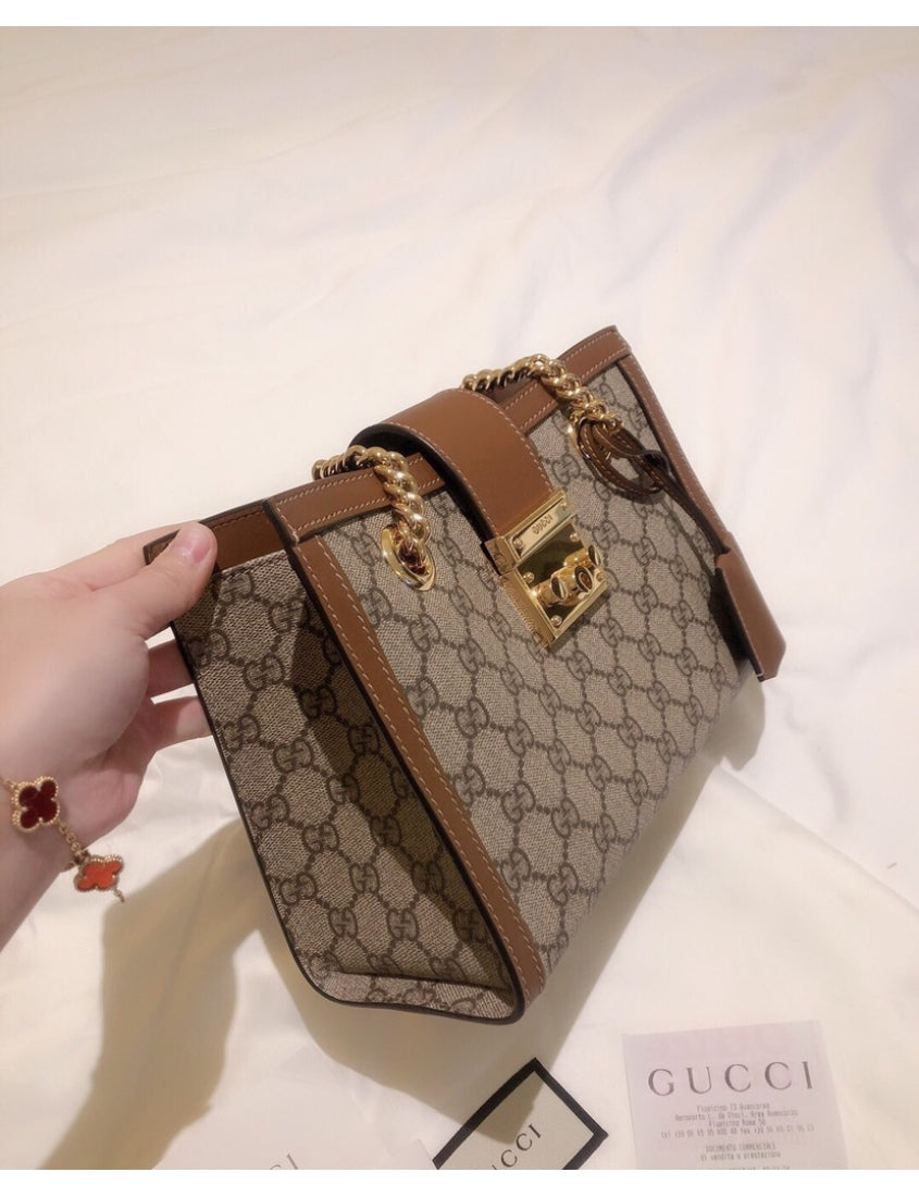 Gucci Padlock series small GG shoulder bag