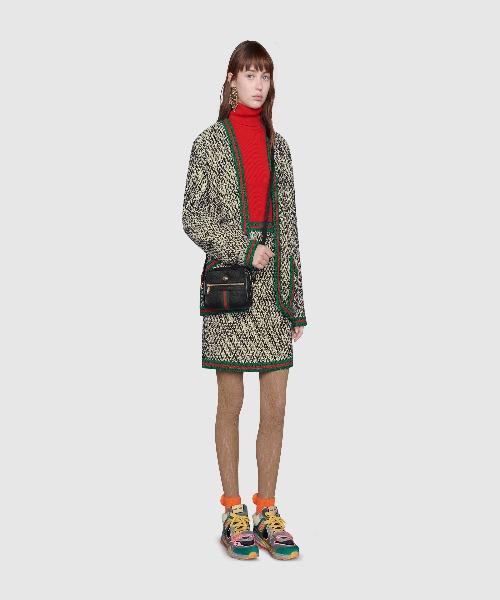 Gucci Ophidia Leather Mini Bag Black