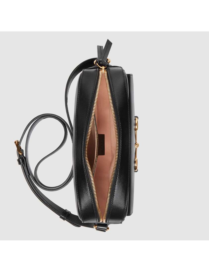 Gucci Black Horsebit 1955 Series Small Shoulder Bag