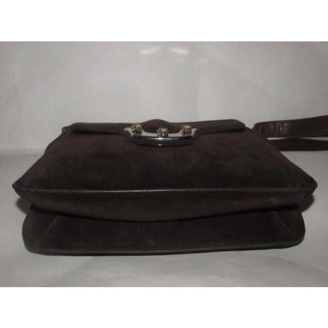Gucci Vintage Pursesdesigner Purses Brown Suede Satchel