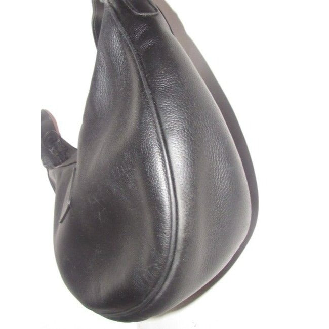 Gucci Xl Vintage Purses Black And Gg Leather Hobo Bag