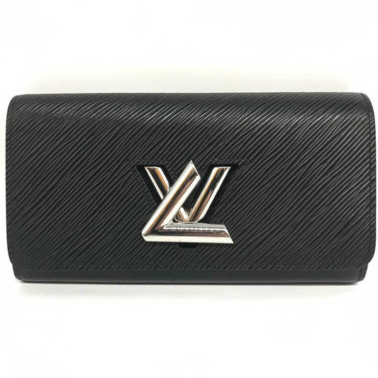 Louis Vuitton  Noir Epi Leather Long Wallet (Bi-Fold)