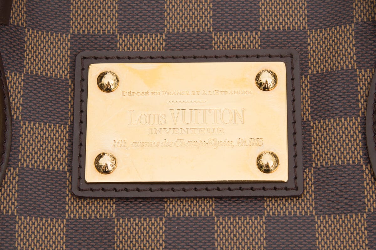 Louis Vuitton 2008 Brown Damier Ebene Hamstead HandBag