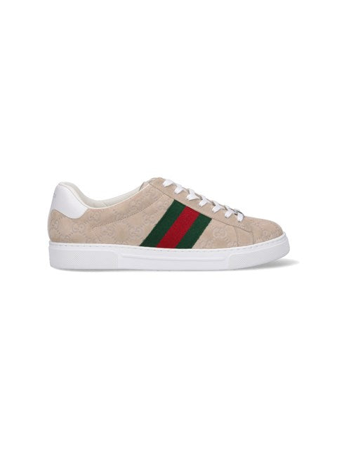 Gucci Men "Ace" Low-Top Sneakers