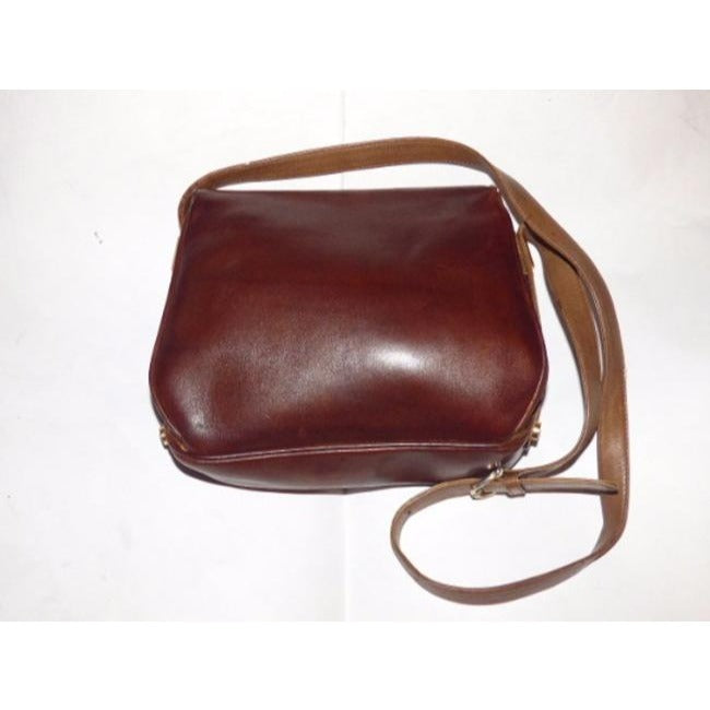 Gucci Vintage Two Shades Of Supple Brown Leather Hobo Bag