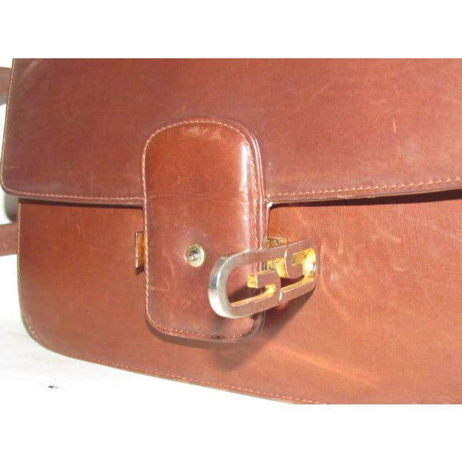 Gucci Vintage Pursesdesigner Purses Caramel Brown Leather Shoulder Bag