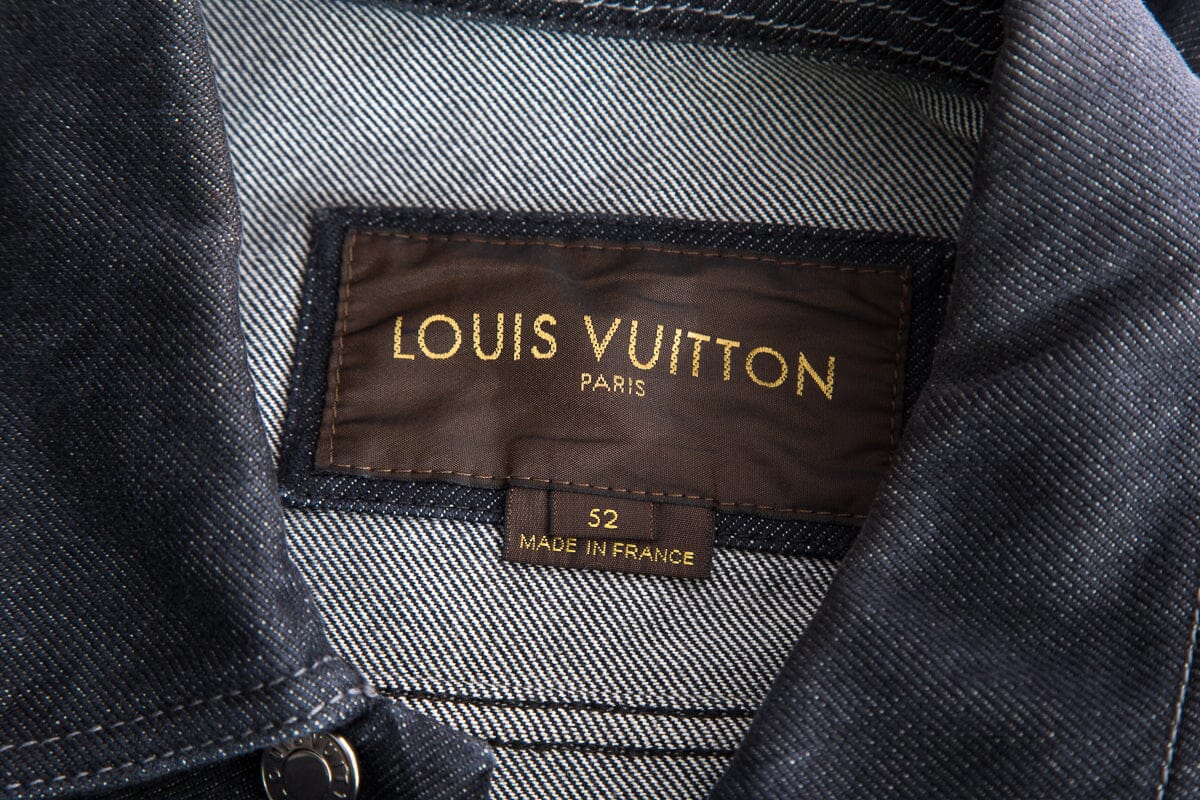 Louis Vuitton Dark Denim Button Up Jacket SZ 52