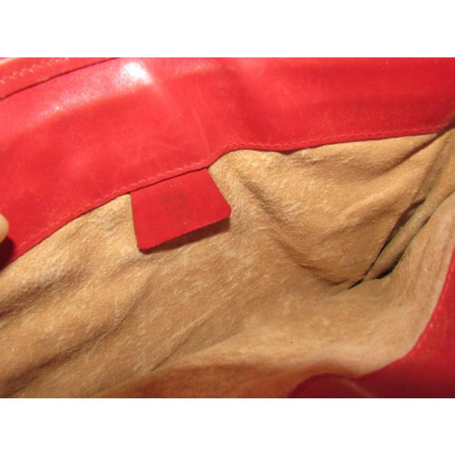 Gucci Vintage Purses Red Gg Canvas Clutch