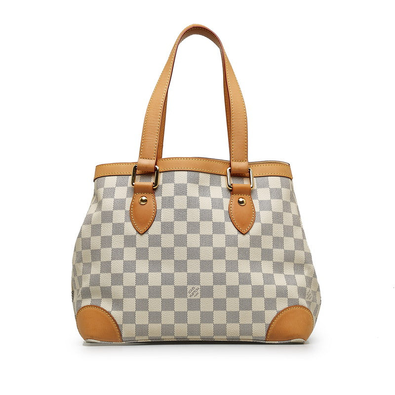 Louis Vuitton Damière Azur Hamsteed PM Handbag N51207 White PVC Leather  Louis Vuitton
