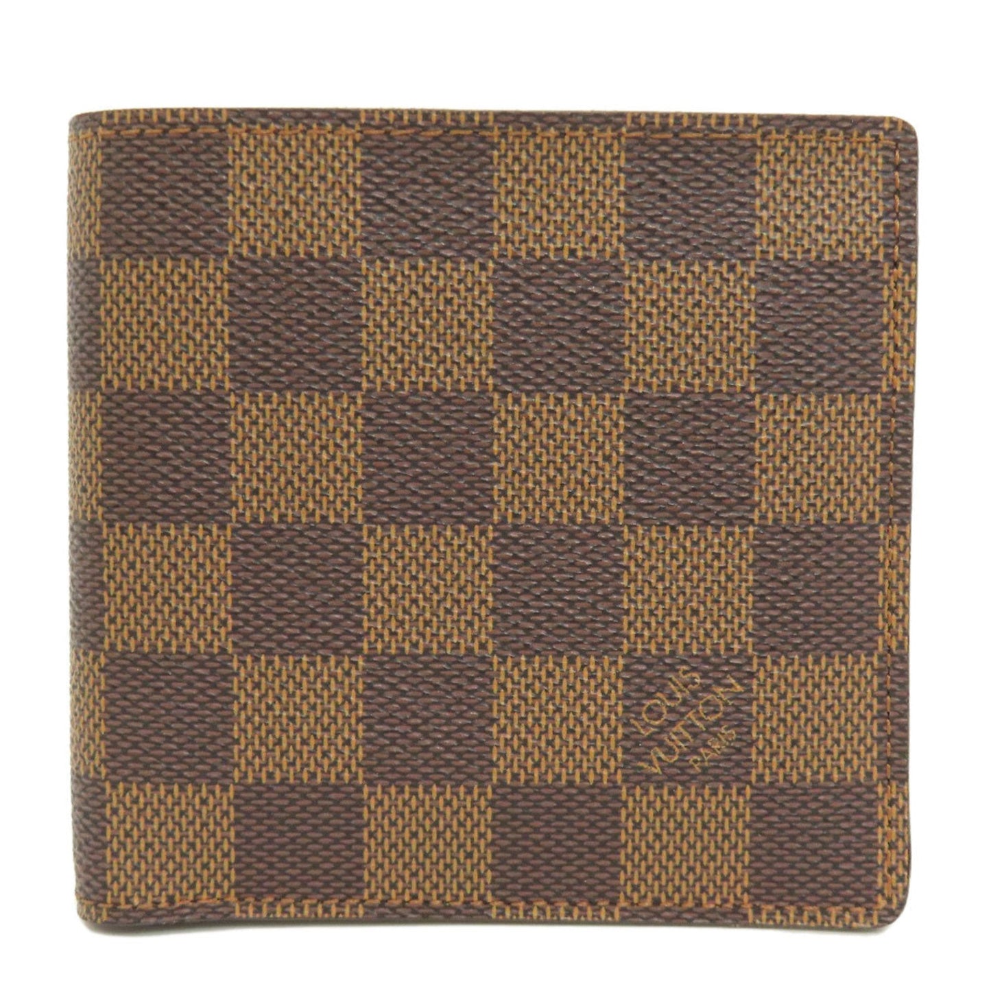 Louis Vuitton Damier Canvas Ebene Damier Canvas Wallet (Bi-Fold)