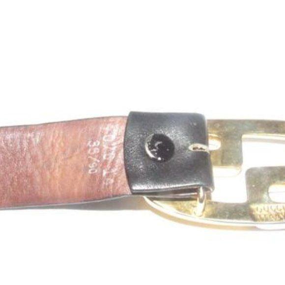 Gucci Black & Brown Leather, Removable & Reversible, Unisex Belt with an XL Two-tone GG Logo Buckle