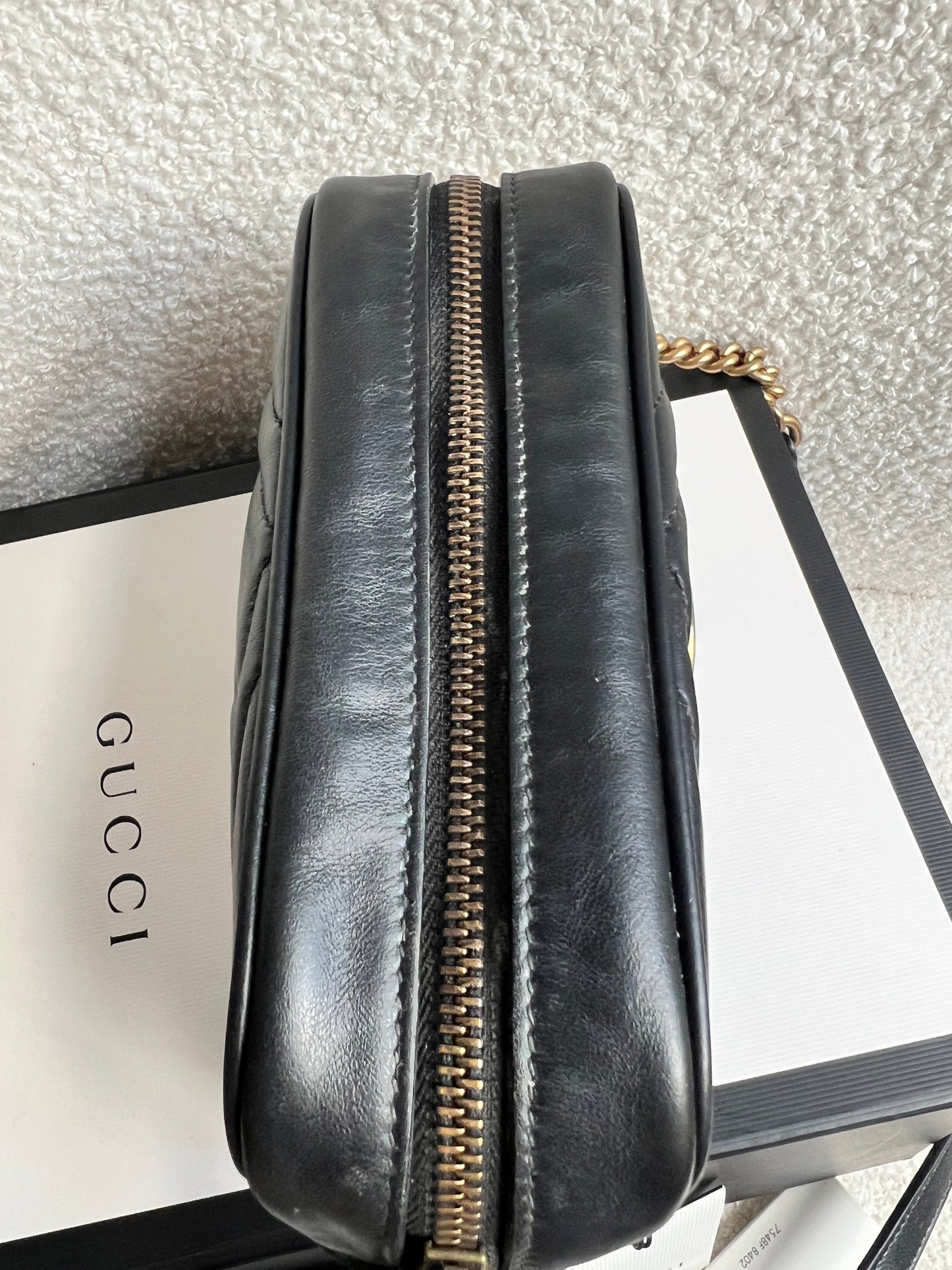 Gucci GG Black Marmont Mini Shoulder Bag (RRP £1,360)