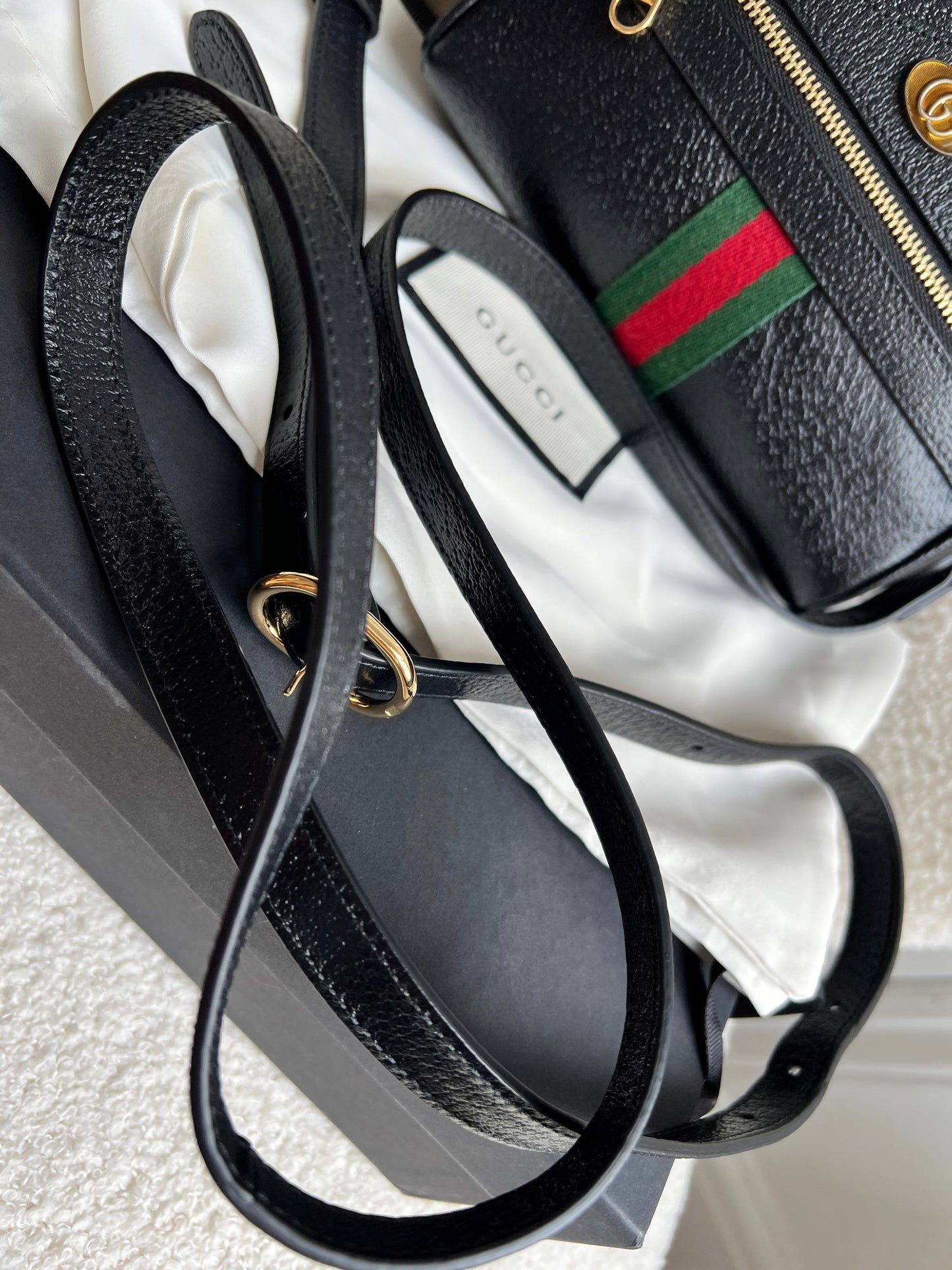 Gucci GG Black Ophidia Mini Shoulder Bag