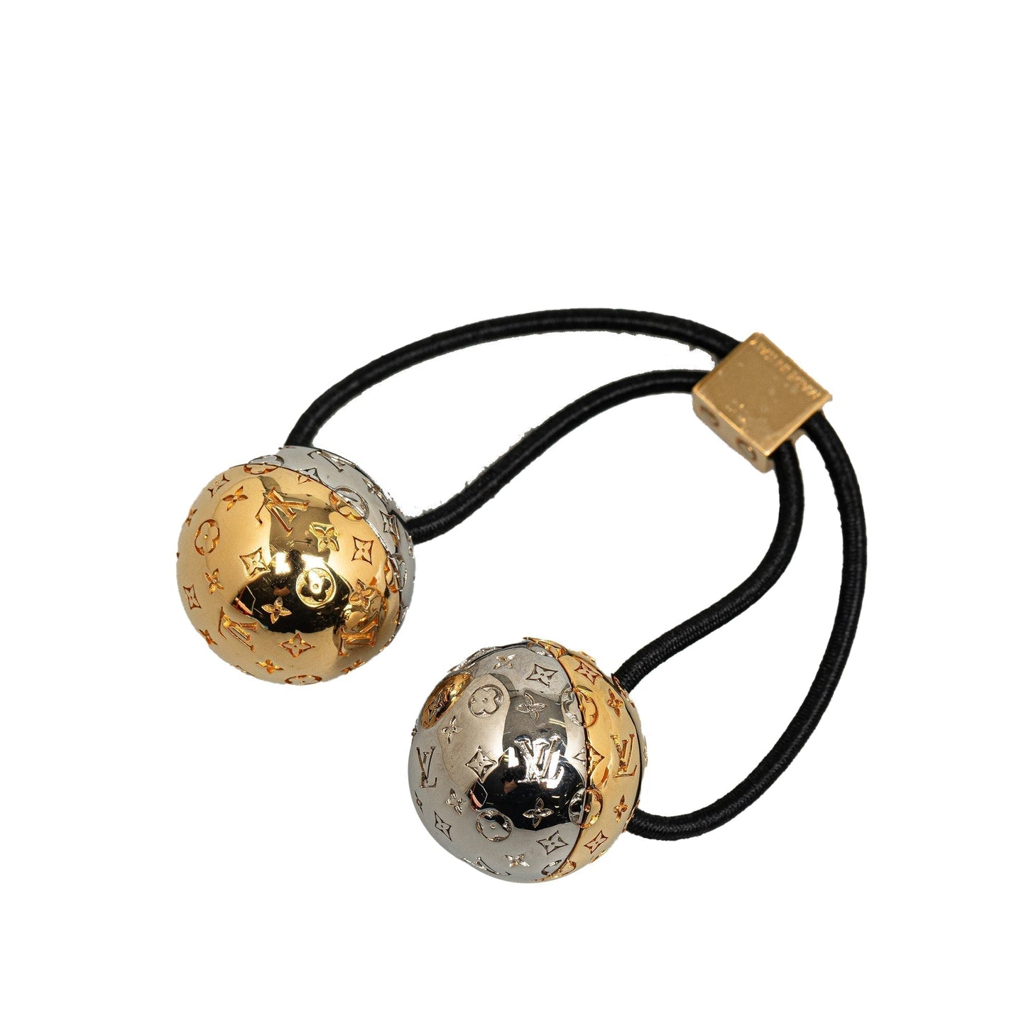 Gold Louis Vuitton Planete Nanogram Chouchou Hair Tie