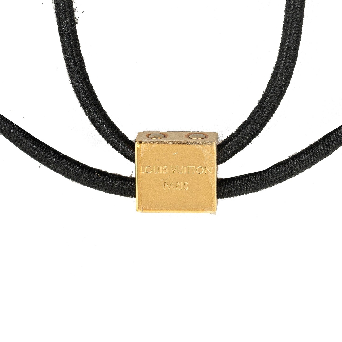Gold Louis Vuitton Planete Nanogram Chouchou Hair Tie
