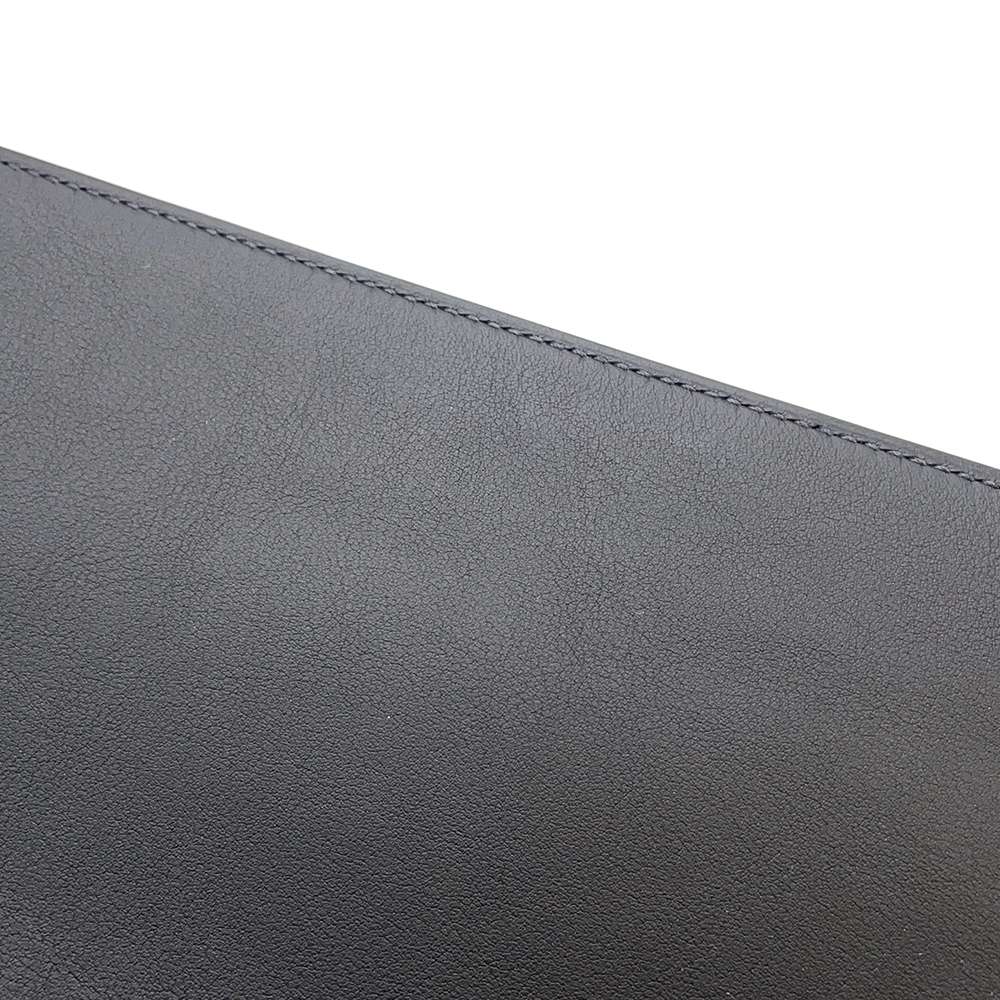 HERMES Pochette Birkin Shadow Black Swift Leather