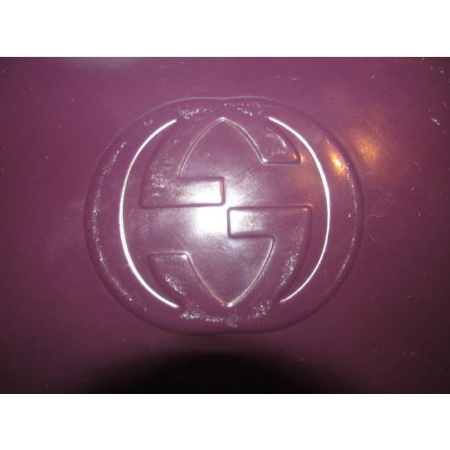 Gucci Xl Vintage Style Pursesdesigner Purses Purple Patent Leather Clutch