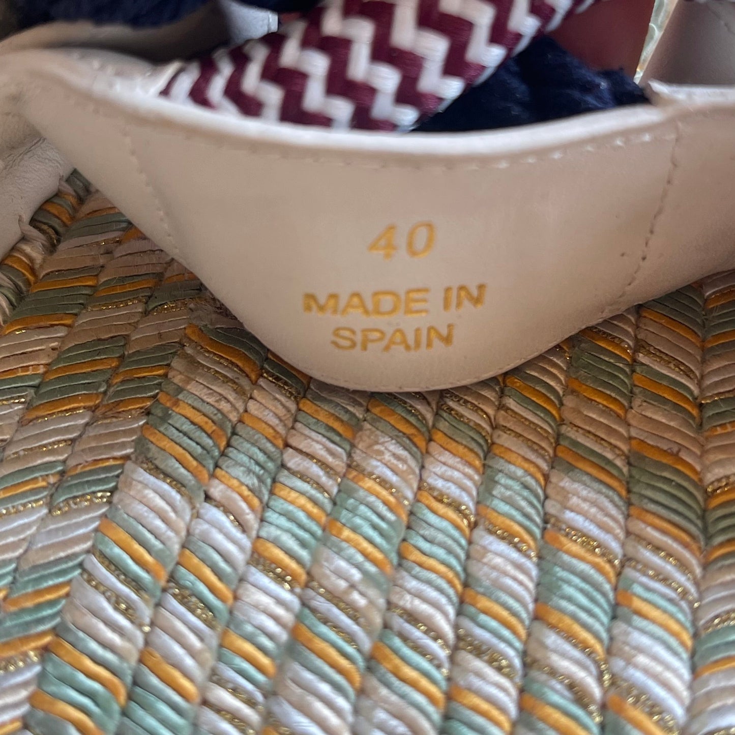 GUCCI Multicolor Leather Espadrilles SZ 10