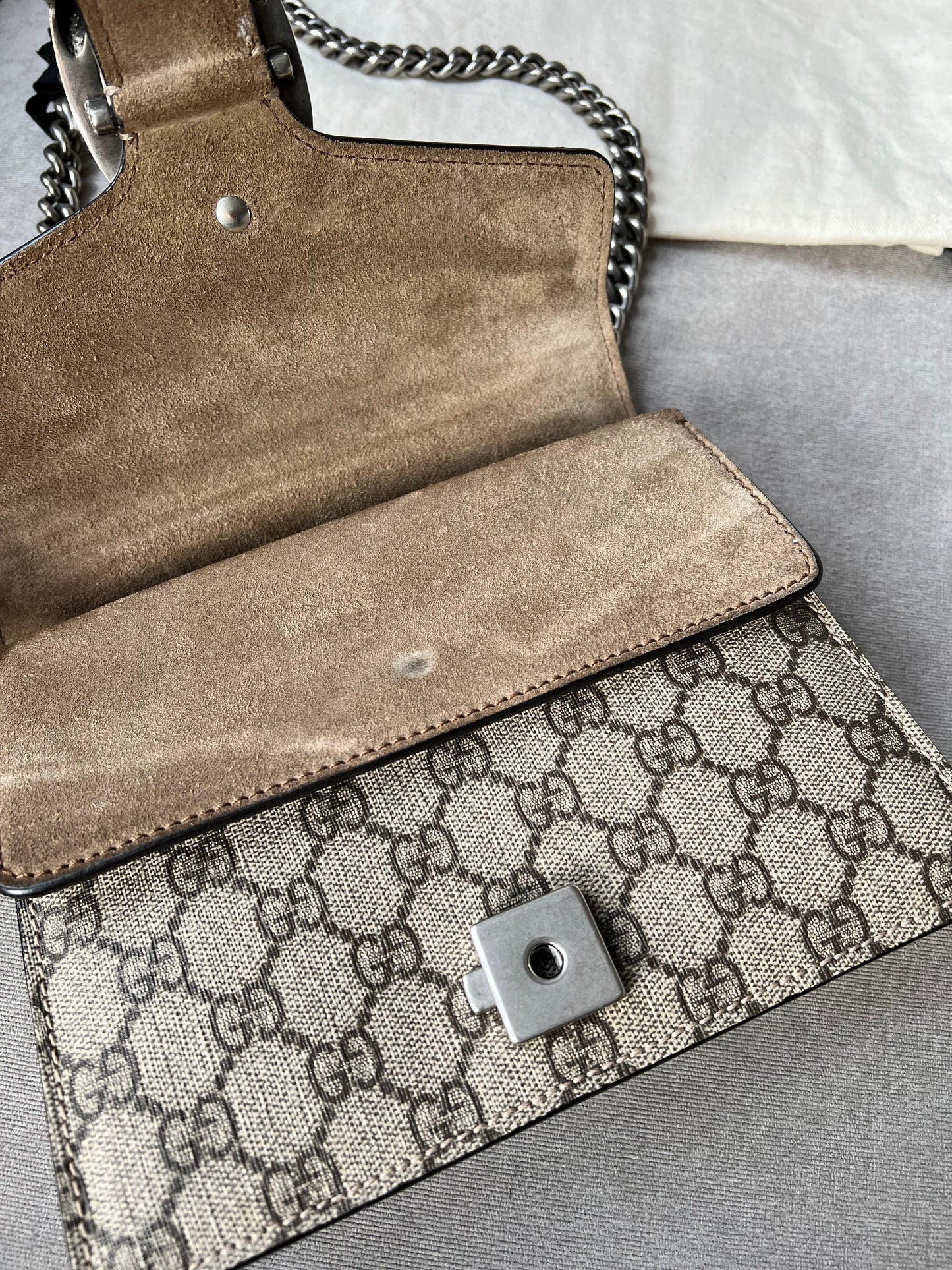 Gucci Dionysus GG Supreme Mini Shoulder Bag (RRP £1,890)