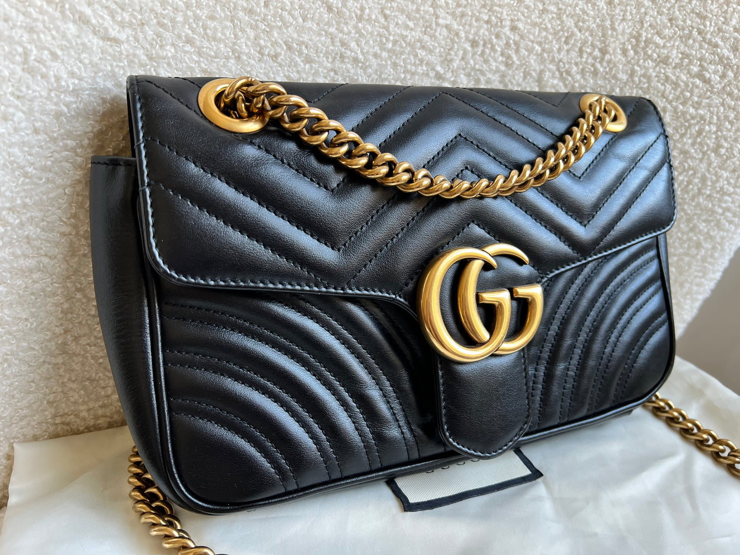 Gucci GG Black Marmont Small Shoulder Bag (RRP £1890)
