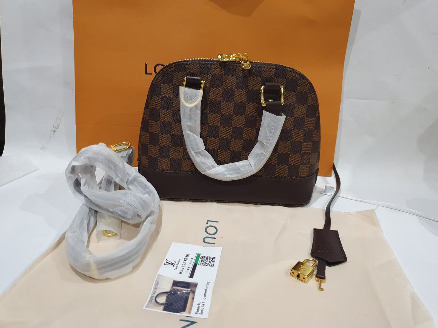 Louis Vuitton Alma BB Damier Ebène Handbag