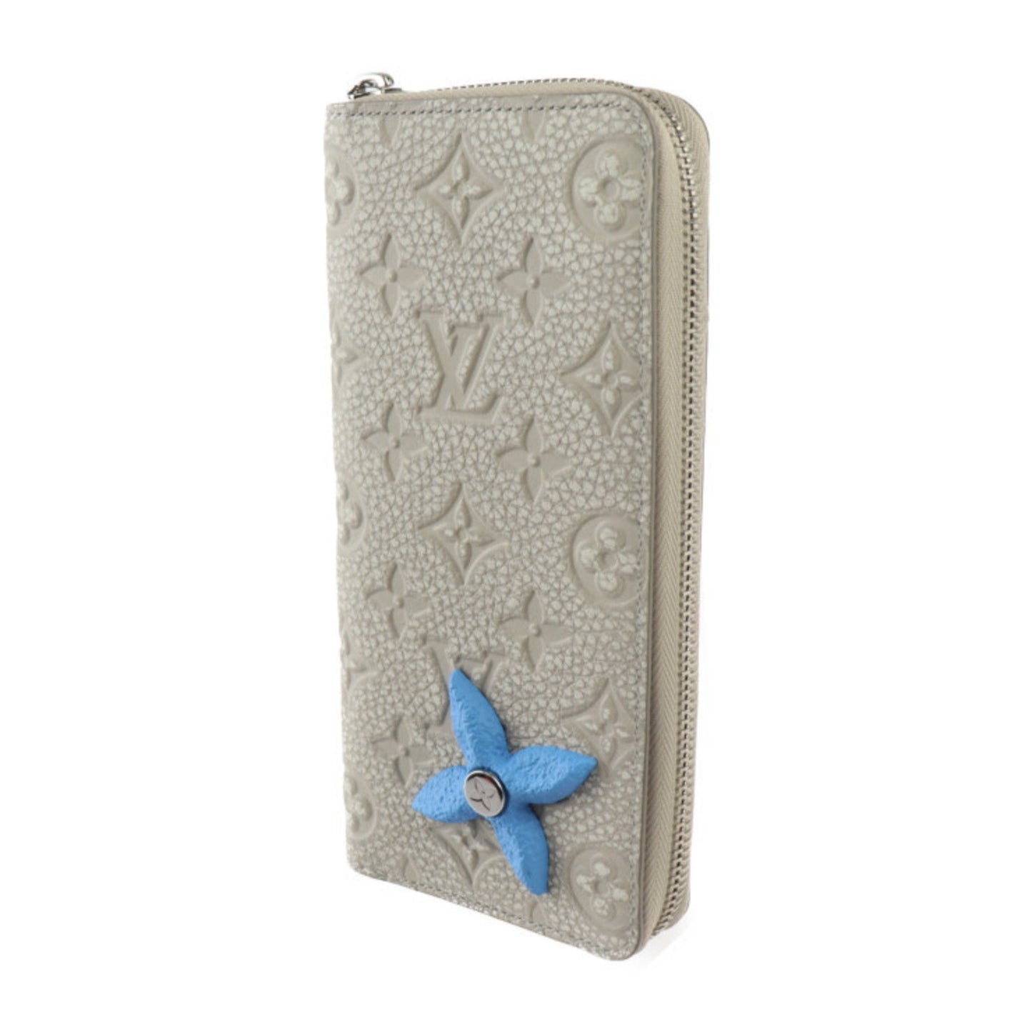 Louis Vuitton blue  Leather Long Wallet (Bi-Fold)
