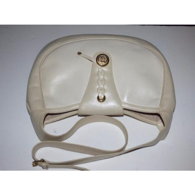 Gucci Vintage Ivory Leather Satchel
