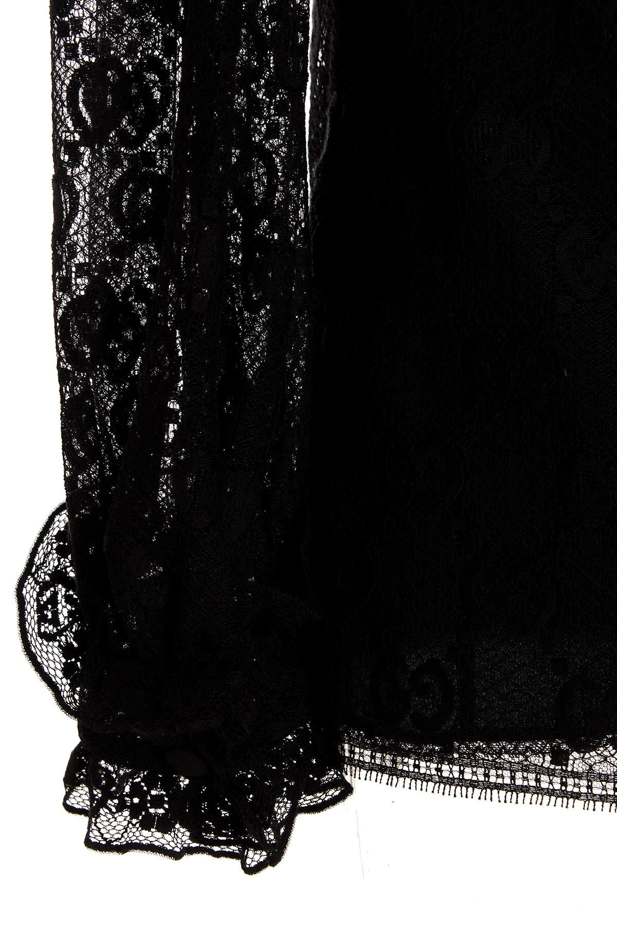 Gucci Women Gg Lace Shirt