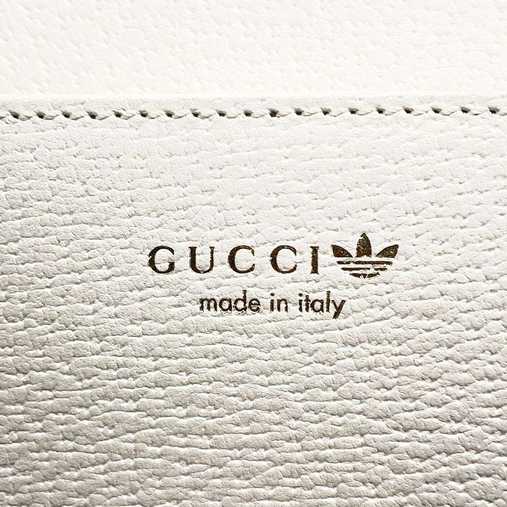 GUCCI adidas Collaboration Chain Wallet Red/White 621892 Leather