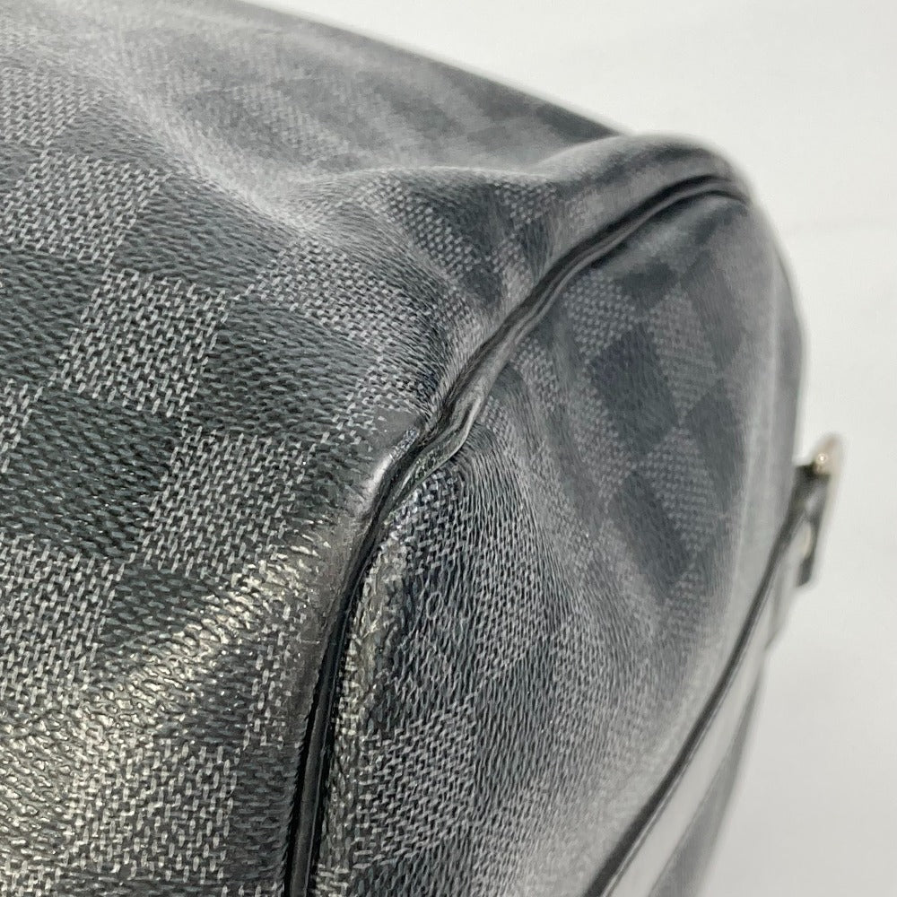 LOUIS VUITTON Boston Duffel bag N41418 Damier Grafitto Canvas black Damier Grafitte Keepall  bandouliere45