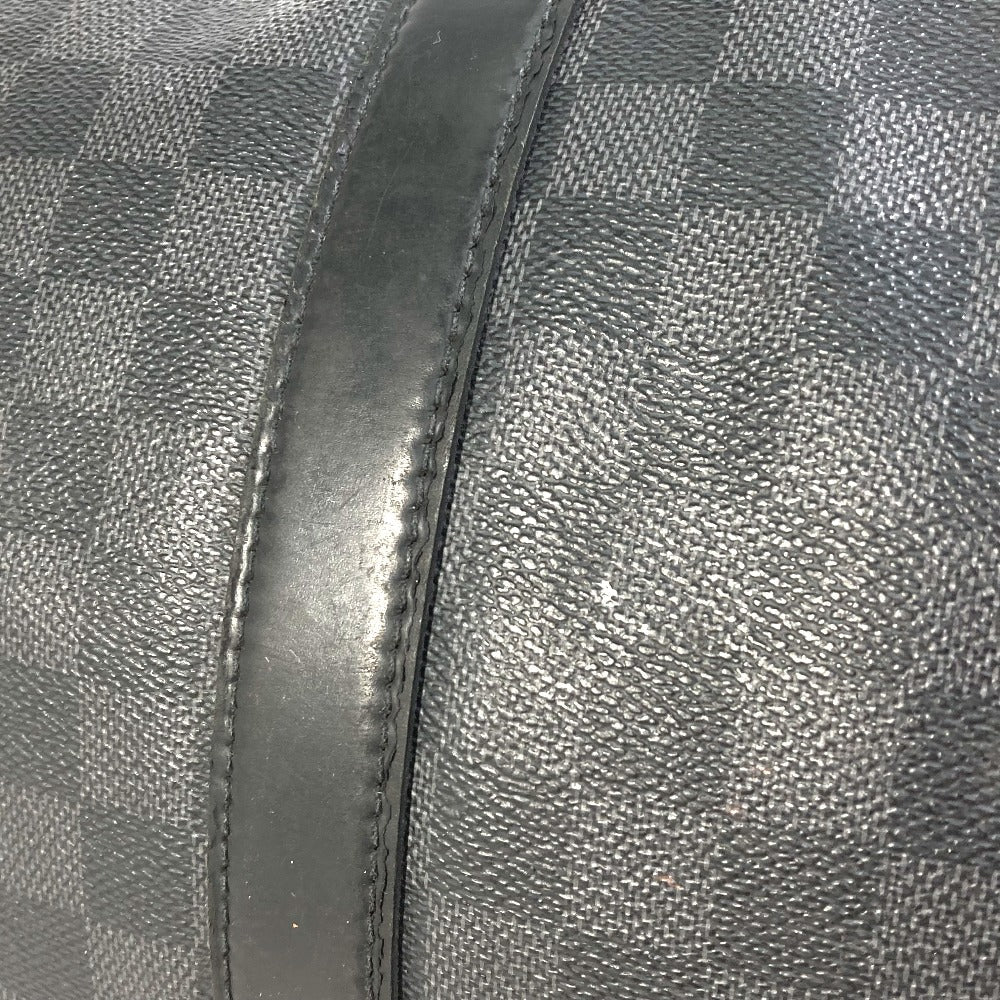 LOUIS VUITTON Boston Duffel bag N41418 Damier Grafitto Canvas black Damier Grafitte Keepall  bandouliere45