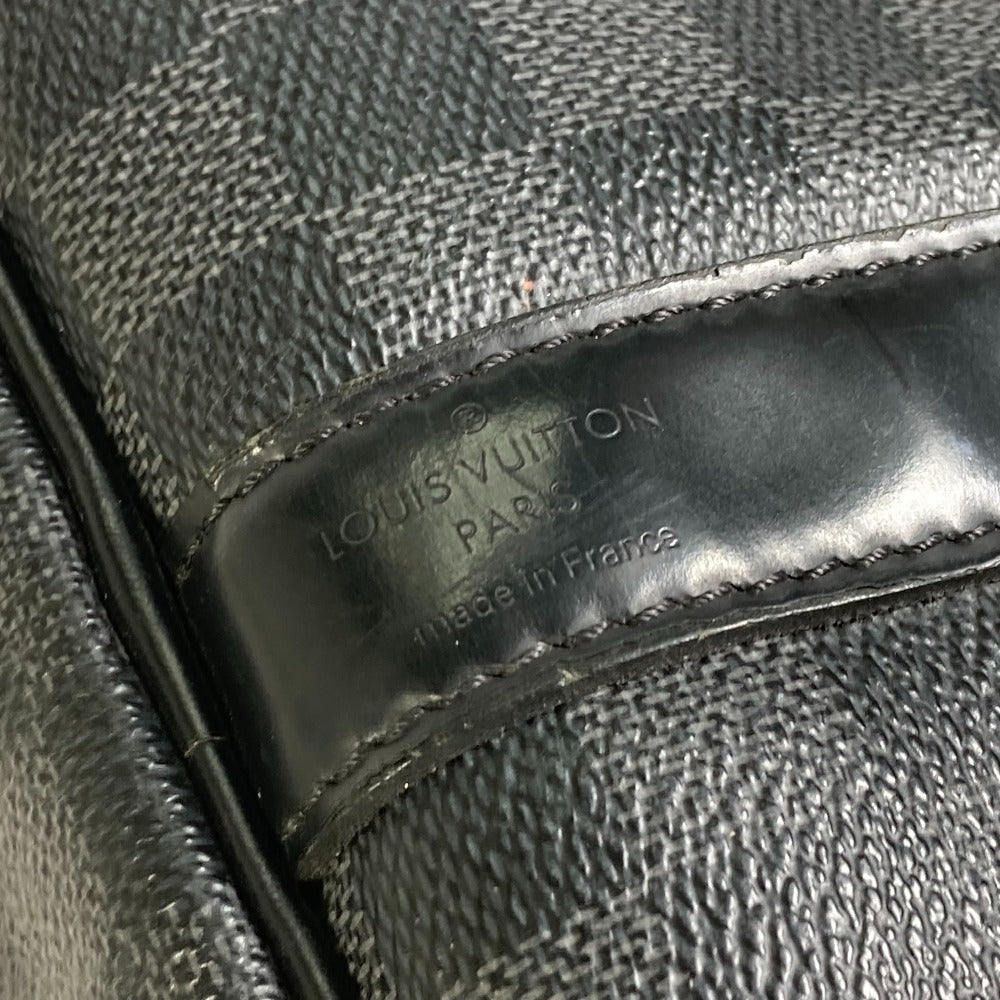 LOUIS VUITTON Boston Duffel bag N41418 Damier Grafitto Canvas black Damier Grafitte Keepall  bandouliere45