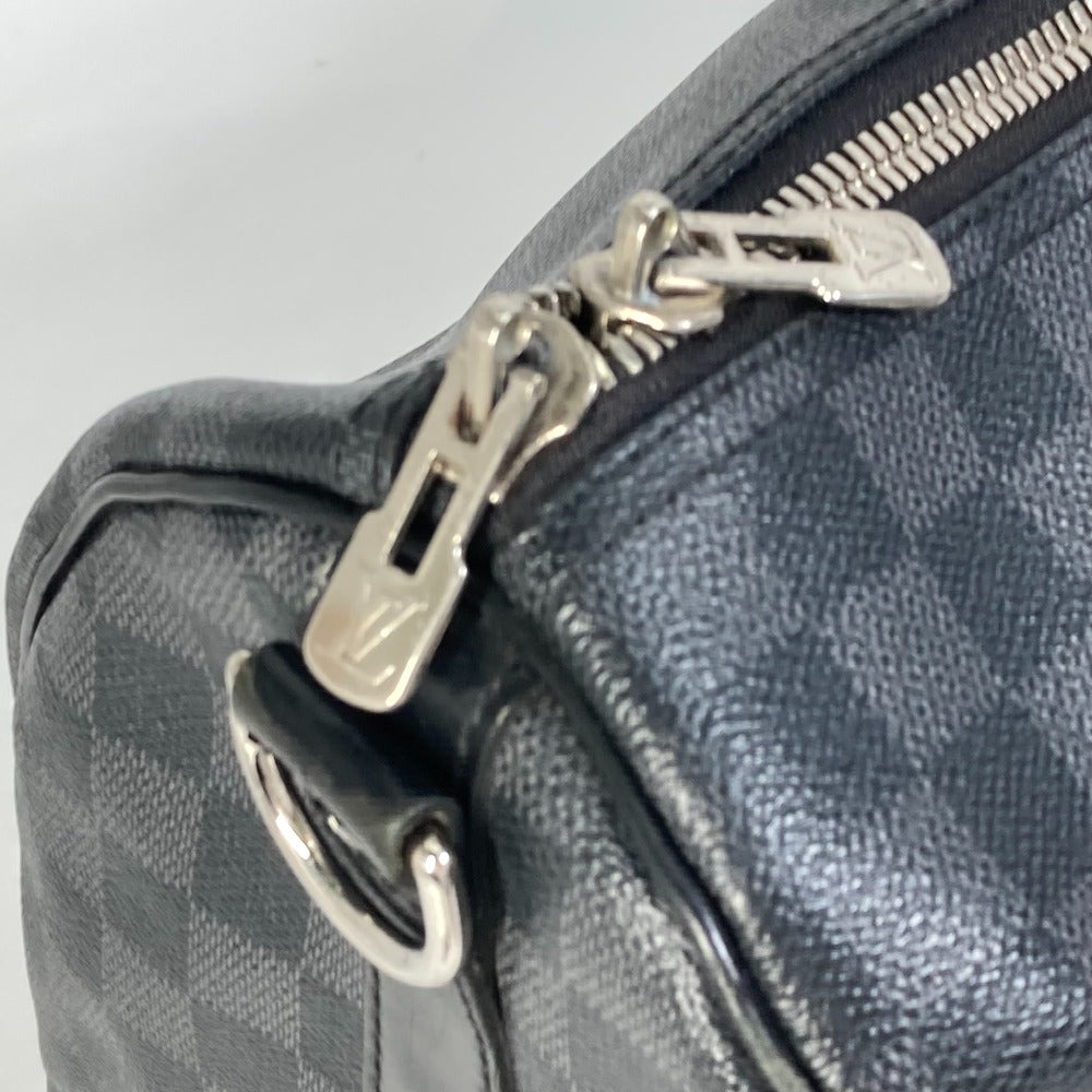 LOUIS VUITTON Boston Duffel bag N41418 Damier Grafitto Canvas black Damier Grafitte Keepall  bandouliere45