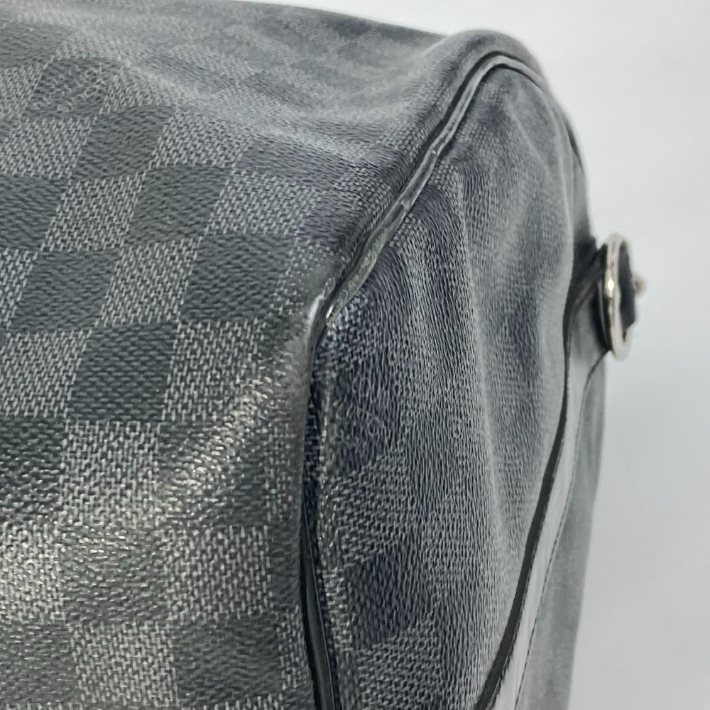 LOUIS VUITTON Boston Duffel bag N41418 Damier Grafitto Canvas black Damier Grafitte Keepall  bandouliere45