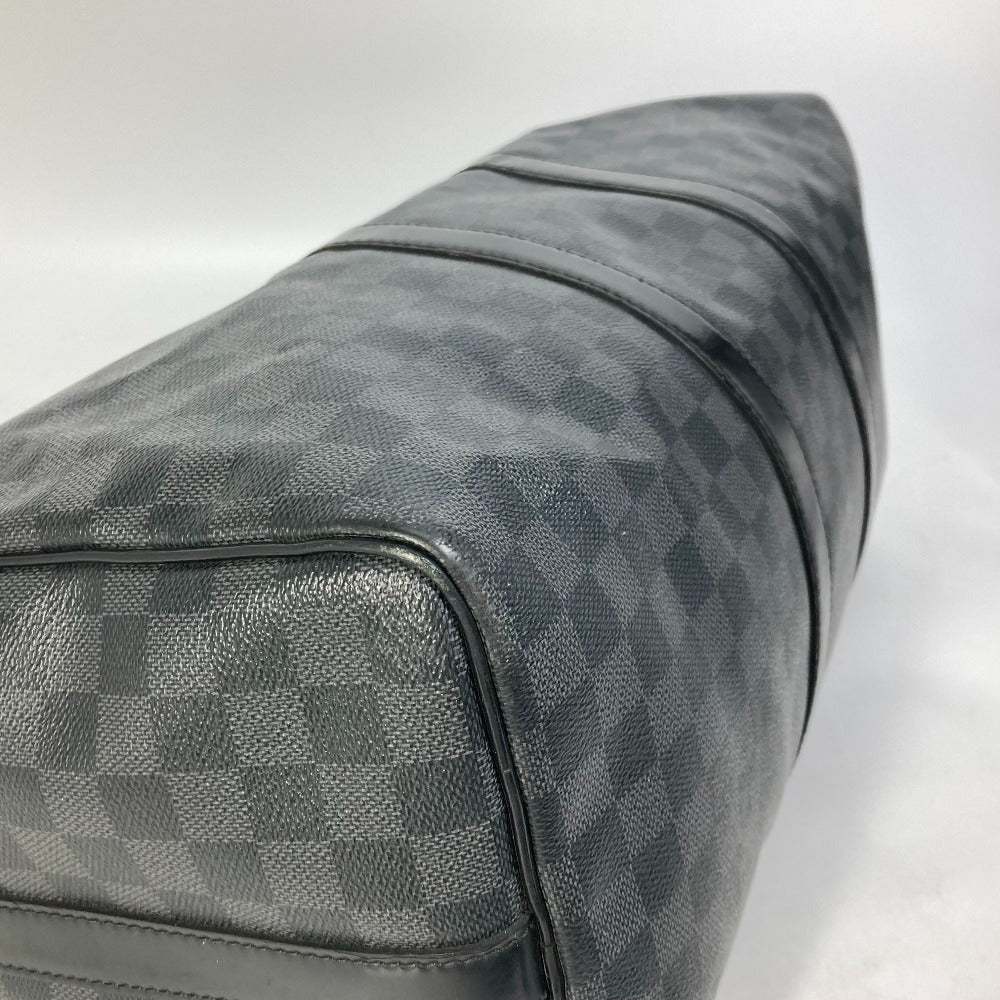 LOUIS VUITTON Boston Duffel bag N41418 Damier Grafitto Canvas black Damier Grafitte Keepall  bandouliere45